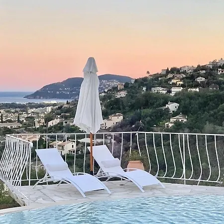 La Roche Cannes, Meerblick, Salzwasserpool, Sauna Villa