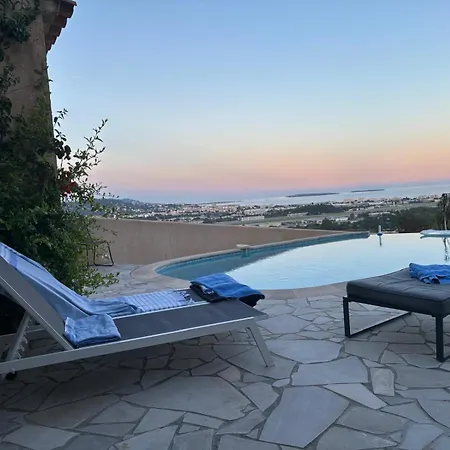 La Roche Cannes, Meerblick, Salzwasserpool, Sauna Villa