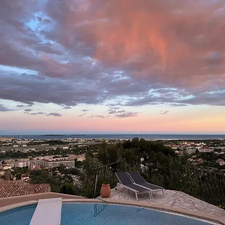 La Roche Cannes, Meerblick, Salzwasserpool, Sauna Villa Mandelieu